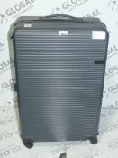 Qube Hard Shell 360 Wheel Collinear 2 Designer Suitcase RRP £100 (ret00237557)(Viewings Or