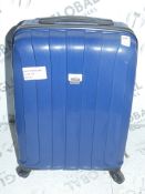 John Lewis And Partners Miami 4 Wheeled 55cm Blue Hard Shell Cabin Bag RRP £85 (1896538) (Viewing Or