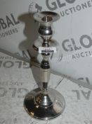 Silver Candelabra Single Candle Stick Holder RRP£30.00 (1632883)(Viewings Or Appraisals Highly