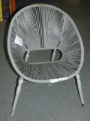 Lot to Contain 2 John Lewis And Partners Salsa Stone Grey Designer Dining Chairs RRP£140.00 (