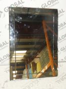 Boxed Duo Large Rectangular Wall Hanging Mirror RRP £90 (ret00338820)(Viewings Or Appraisals