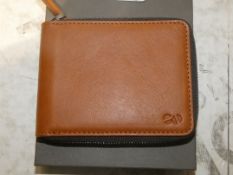 Boxed Octovo Tan Leather Card Holder RRP £100