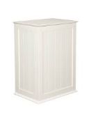 St Ives Solid White Wooden Storage Box RRP £110 (1830126)(Viewing Or Appraisals Highly Recommended)