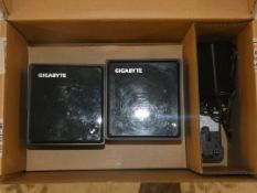 Lot To Contain 2 Boxed Gigabyte Brix Portable Compact PC's Combined RRP £400