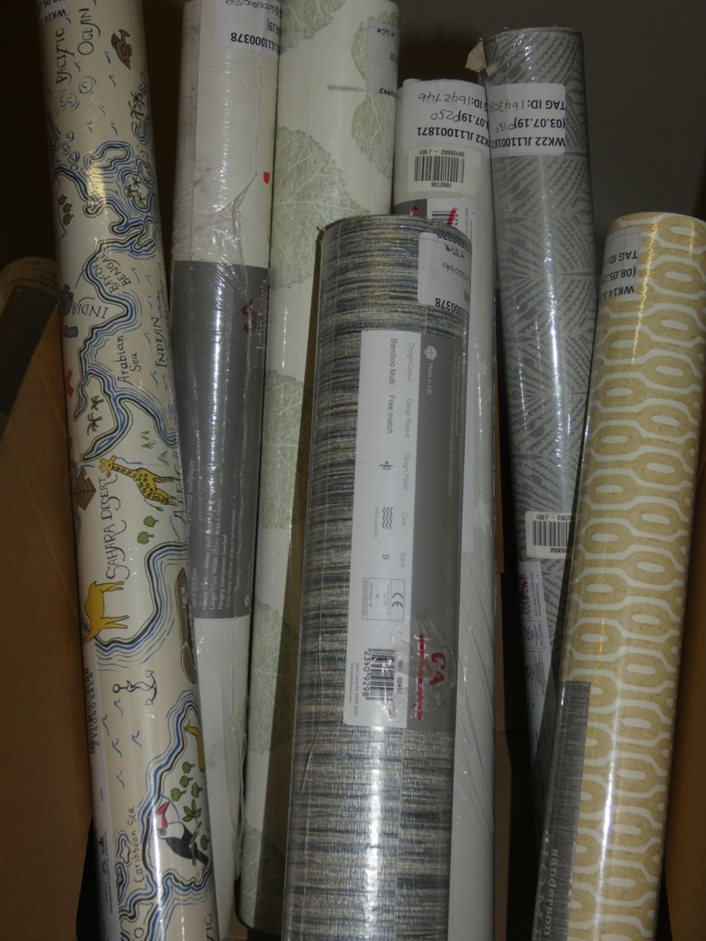 Lot To Contain 7 Rolls of Wallpaper From Sanderson Home and Vinyl Wallpaper Combined RRP£220 (