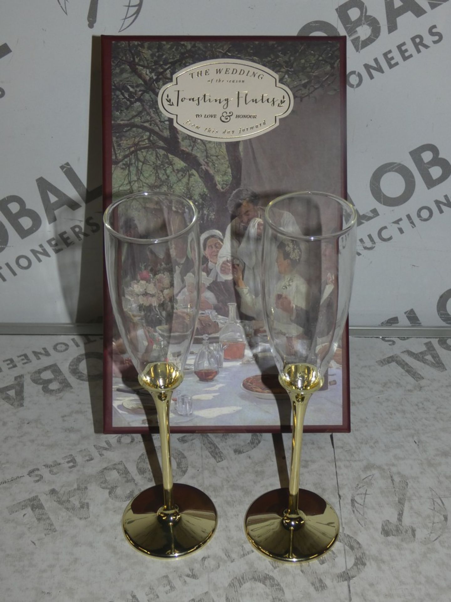 Lot To Contain 2 The Wedding Of The Seasons Pack Of Toasting Flutes RRP £40