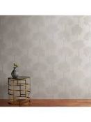 Lot To Contain 3 Rolls Of Shimmering Trees Grey Wallpaper Combined RRP £120 (1692264)(1692253)(