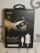 Lot to Contain 10 Jivo Bullet Chargers with Connector Made for iPad, iPhone and iPod Combined RRP £