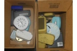 Large Assortment of Items to Include Alarm Clocks, Mantle Clocks from London Clock Company, Acctim
