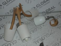 Lot to Contain 2 Assorted Lighting Items To Include A Three Light Spotlight Fitting, John Lewis