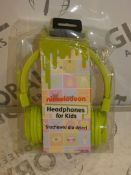 Lot to Contain 10 Nickelodeon Headphones in Green Combined RRP £100