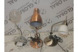 Lot To Contain 3 Table Lamps Combined RRP £90 (00131707)(00145306)(00204685)(Viewing And