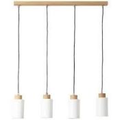 Boxed Designer 4 Light Ceiling Light RRP £160 (8255)(Viewing And Appraisals Highly Recommended)