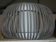 Boxed John Lewis And Partners Harmony Small Grey Fabric Ceiling Light RRP £85 (RET00113563) (