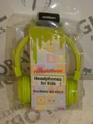 Lot to Contain 10 Nickelodeon Headphones in Green Combined RRP £100