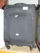 Antler Medium Sized Soft Shell 360 Wheel Trolley Luggage Suitcase In Black RRP £180 (RET00278576)(In