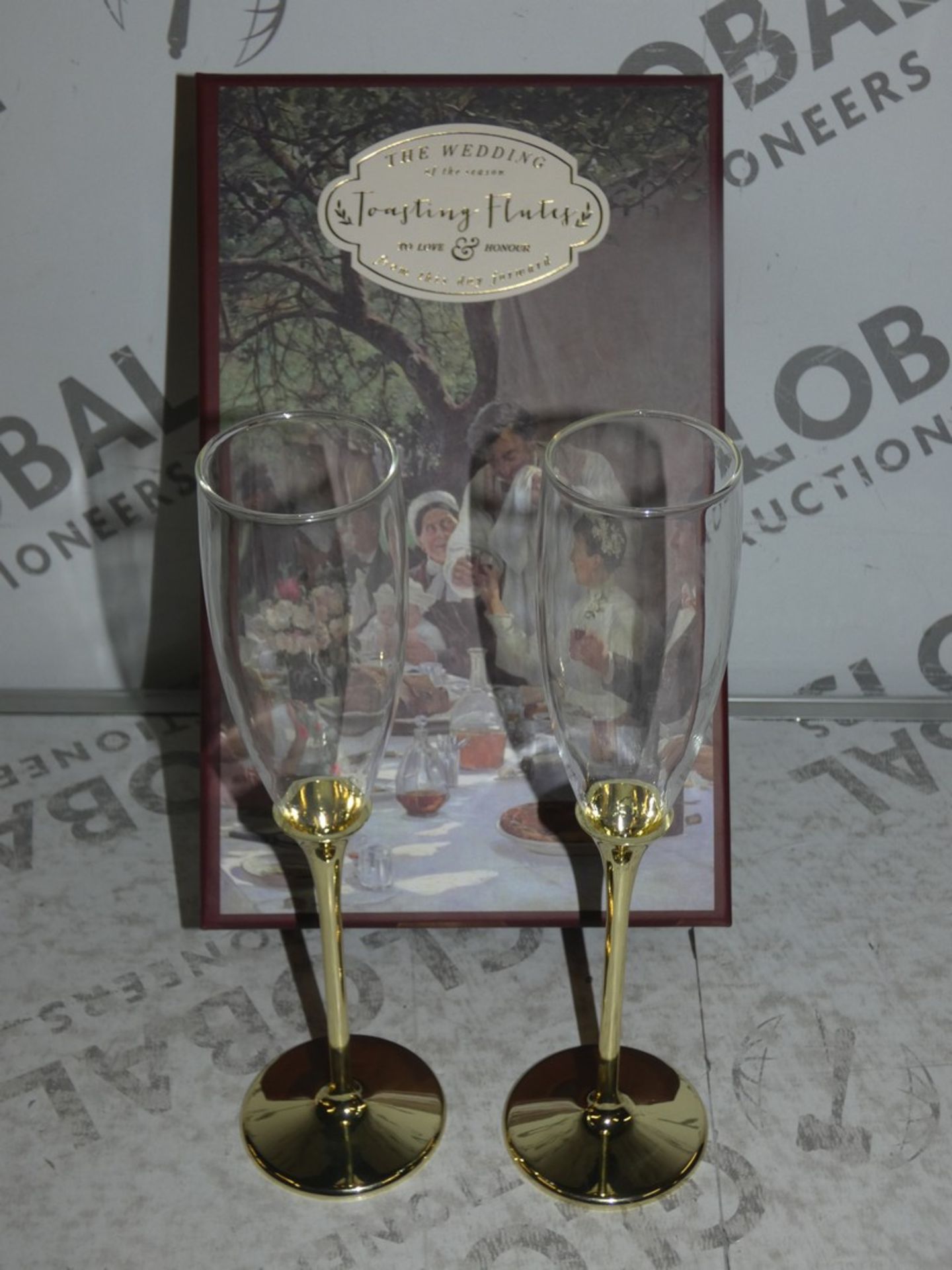 Lot To Contain 2 The Wedding Of The Seasons Pack Of Toasting Flutes RRP £40