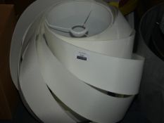 Swirl Lampshade in White (Viewing or Appraisals Highly Recommended)