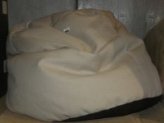 John Lewis Bean Bag In Cream RRP £85 (2038758)(Viewing and Appraisals Highly Recommended)