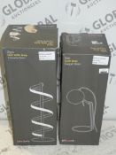 Assorted Items To Include 1 Zena Led Table Chrome Lamp and 1 Isaac Desk Lamp RRP £55-£95 (2050991)(