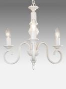 Carlita 3 Light White Light RRP £95 (190419)(Viewing and Appraisals Highly Recommended)