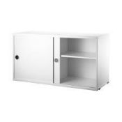 Assorted Items To Include The String Panel Side Rack String Shelves and the Strings White sliding