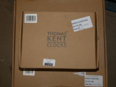 Assorted Thomas Kent Clocks RRP £25 Each (ret00119129)(ret00427139)(2065063)(ret00306213)(Viewing