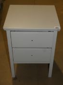 John Lewis Wilton 2 Drawer Bedside Grey Table RRP £100 (2078605)(Viewing and Appraisals Highly