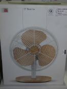 John Lewis 12inch Desk Fans RRP £45 (ret00207890)(ret00225727)(Viewing and Appraisals Highly