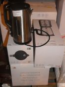 Assorted Items to Include 3 Stainless Steel Kettles, 1 John Lewis 4 Slice Toaster and a 1.5L Glass