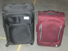 Assorted Items to Include a Burgundy John Lewis Suitcase and a 4 Wheeled John Lewis Suitcase RRP £