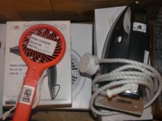 Boxed And Unboxed John Lewis Items To Include Travel Hairdryers, Steam Irons And Fans RRP£10.0-20.