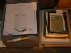 Assorted Items To Include 1x Grey Storage Basket, Pedal Bin, 6X Assorted Picture Frames (2212069)(
