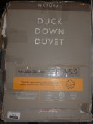 Boxed John Lewis Natural Duck Down Duvet In King Size 4.5+9 Togg RRP£200.0 (21411819)