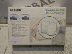 D Link Powerline AV2 1000HD Gigabyte Starter Kit RRP £70 (Viewings And Appraisals Highly