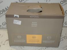 Natural Duck Down Duvet RRP £105 (2140088)(Viewing and Appraisals Highly Recommended)