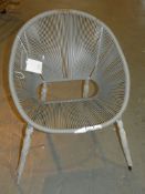 Lot to Contain 2 Salsa Storm Grey String Outdoor Garden Chairs RRP £70 Each (mp314790)