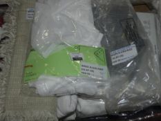 Lot to Contain 7 Assorted Items To Include Single Sheer Panel Croft Collection Pillow Cases Anti