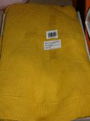 Yellow John Lewis Throw RRP £50 (ret00347023)(Viewing and Appraisals Highly Recommended)