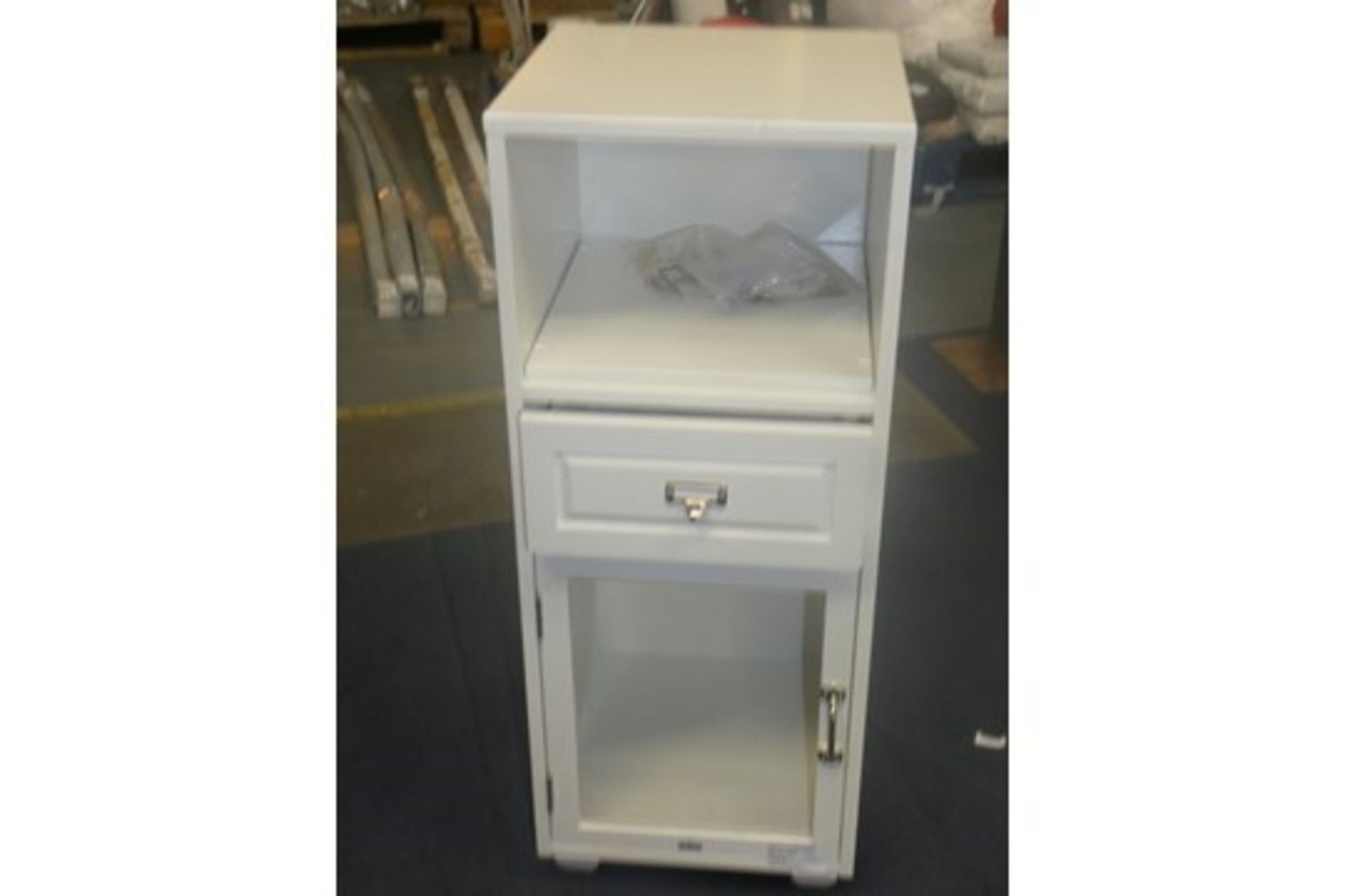 Apothecary Single Door Single Draw Bathroom Storage Cabinet RRP £100 (RET00240174) (Viewing And
