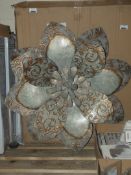 Floral Wall Art Sculpture RRP £100 (Viewing And Appraisals Highly Recommended)