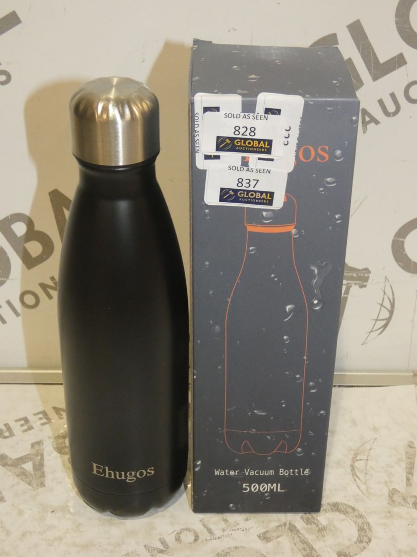 Lot to Contain 10 Brand New Ehugos 500ml Vacuum Sealed Water Bottles