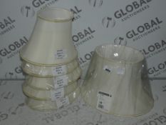 Lot To Contain 6x Lampshades In Cream Combined RRP£150.0 (Viewing And Appraisals Highly