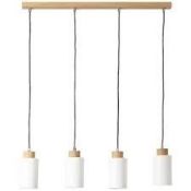 Boxed Linear Four Light Pendant RRP£160.0(Viewings And Appraisals Are Highly Recommended)