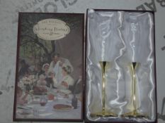 Lot To Contain 2 Boxed Toasting Flutes The Wedding Of The Wedding Of The Season Set Of Champagne