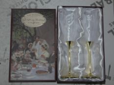 Lot To Contain 2 Boxed Toasting Flutes The Wedding Of The Wedding Of The Season Set Of Champagne