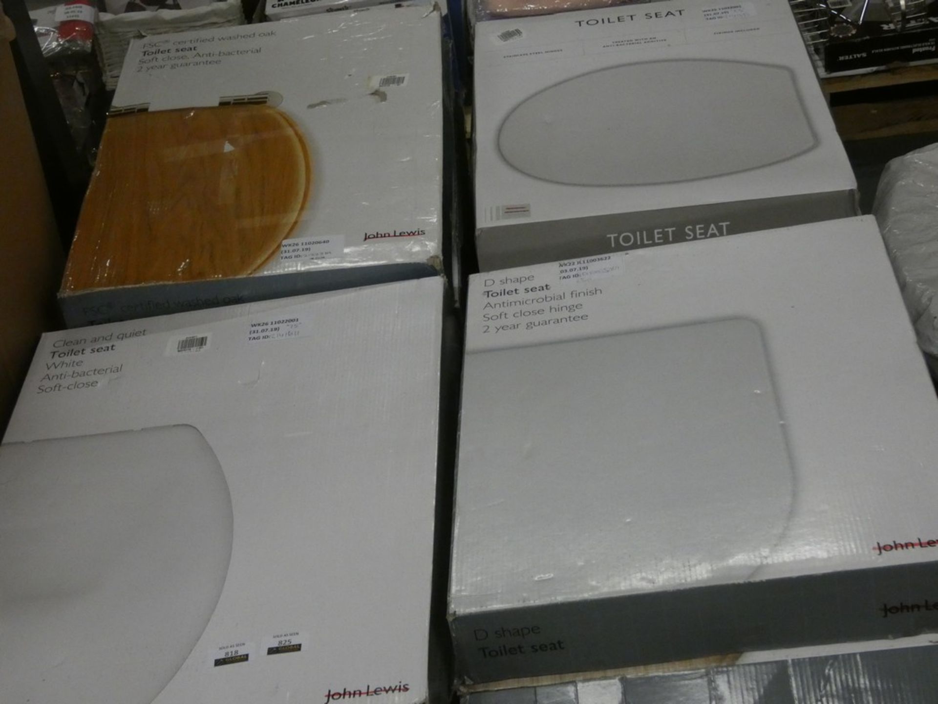 Lot to Contain 3 Assorted John Lewis Toilet Seats Combined RRP £150 - £200 (2141611)(2141711)(