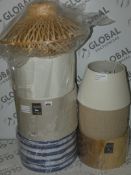 Lot to Contain 4 Assorted John Lewis Lampshades in Different Colours and Styles Combined RRP £100 (