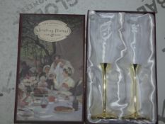 Lot To Contain 2 Boxed Toasting Flutes The Wedding Of The Wedding Of The Season Set Of Champagne