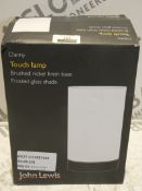 Boxed John Lewis and Partners Danny Touch Control Lamps RRP £40 Each (2221696)(2222602)(2221283)(